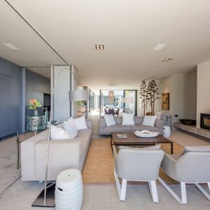 Open plan living area; LOADER PENTHOUSE - De Waterkant