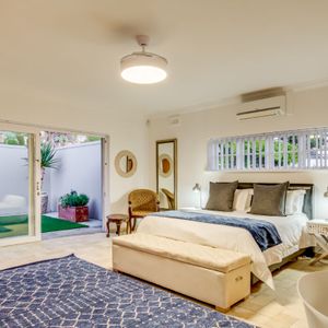 First bedroom with courtyard; CORAL HOUSE - Camps Bay