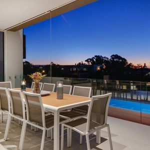 Exterior Patio Pool View; MARBLEWOOD - Camps Bay