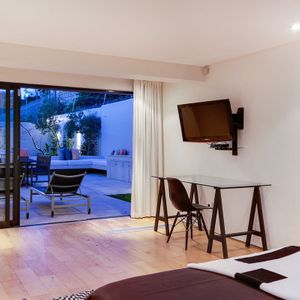Courtyard access from Third bedroom; CRIMSON SKY - Camps Bay