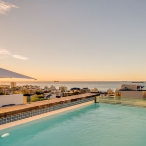 Pool and views; ROOFTOP SOLIS - Sea Point