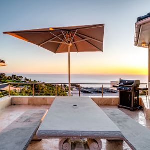 Balcony with ocean views; CORAL HOUSE - Camps Bay