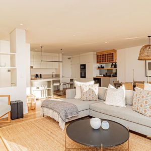 Open plan living room; SUNSHINE POINT - Sea Point