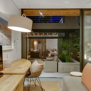 Third bedroom with TV; STONE ARCH - De Waterkant