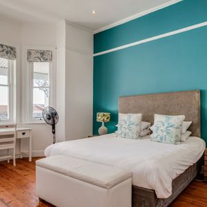 Master bedroom; RED HOUSE - Sea Point