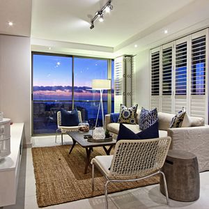 Lounge with sea view; FAIRMONT 1001 - Sea Point