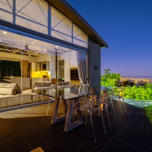 Outdoor dining; MITHRAS HOUSE - Tamboerskloof