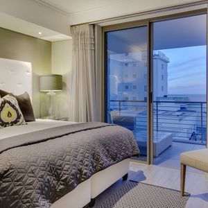 Master bedroom with view; 204 FAIRMONT - Sea Point