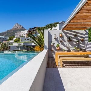 Outdoor seating & Pool; Topaz - Camps Bay