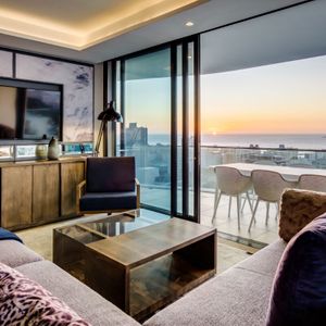 TV lounge; ATTIQUE VIEW PENTHOUSE - Sea Point