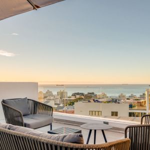 Outdoor seating and views; ROOFTOP SOLIS - Sea Point