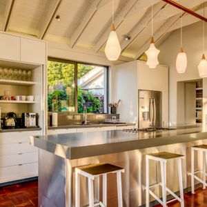 Kitchen with Breakfast Bar; BEACH VIBES - Camps Bay